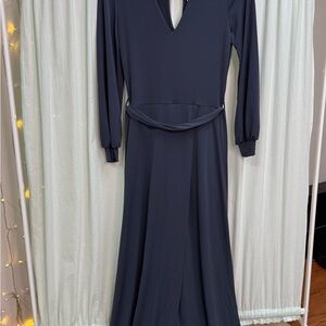 Chic Navy Long Sleeve Jumpsuit